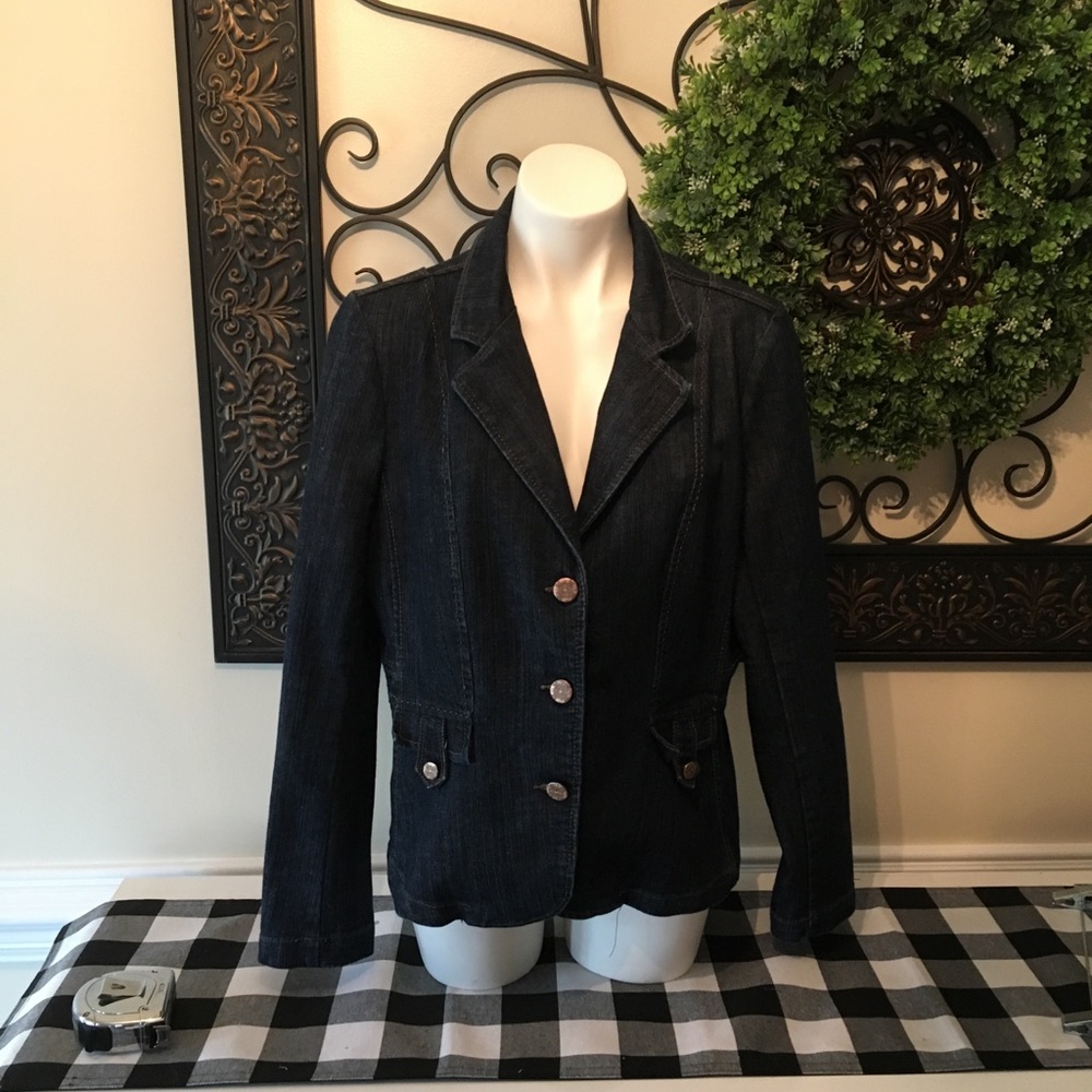 Ladies dress jean jacket size xl
